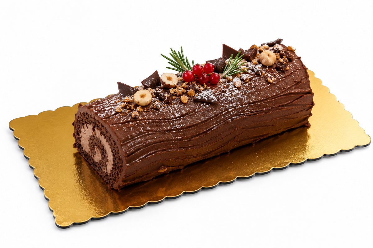 Tronco Sottotorta Rettangolare Oro/Nero - 17x36 cm