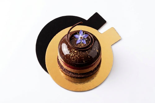 Disco monoporzione Black&Gold Ø 10 cm - Pezzi 10