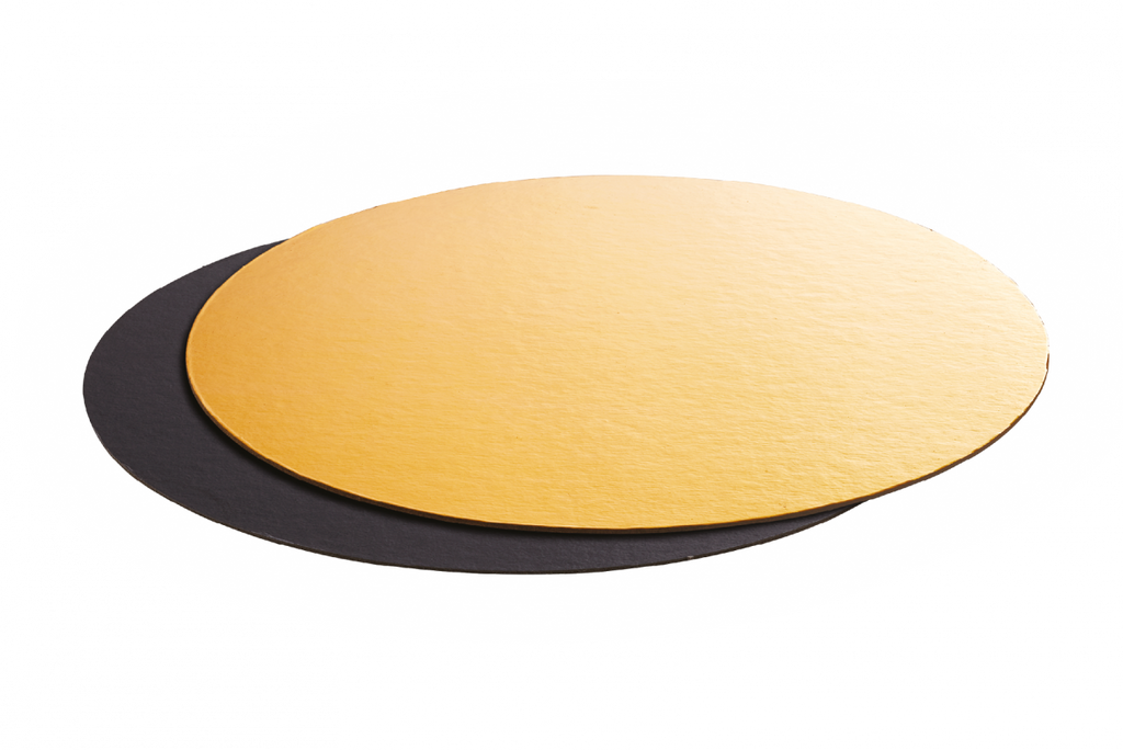 Disco Sottotorta Black&Gold - Pezzi 10