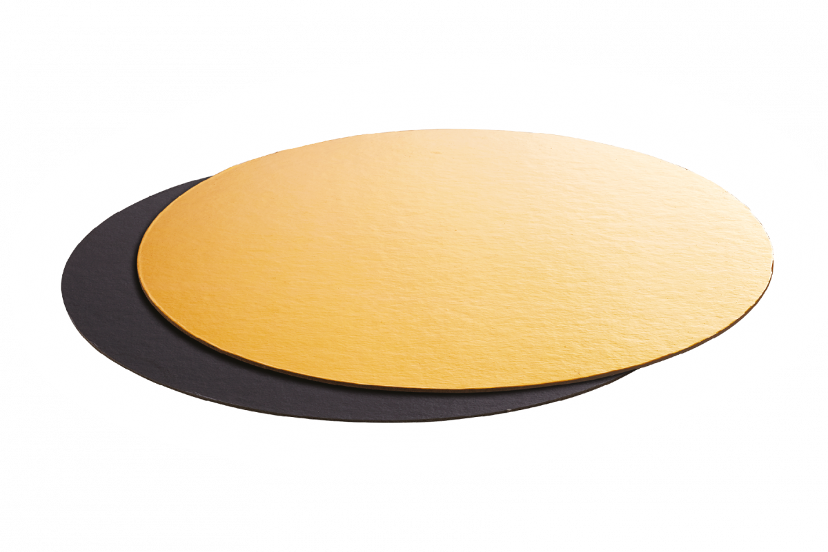 Disco Sottotorta Black&Gold - Pezzi 10