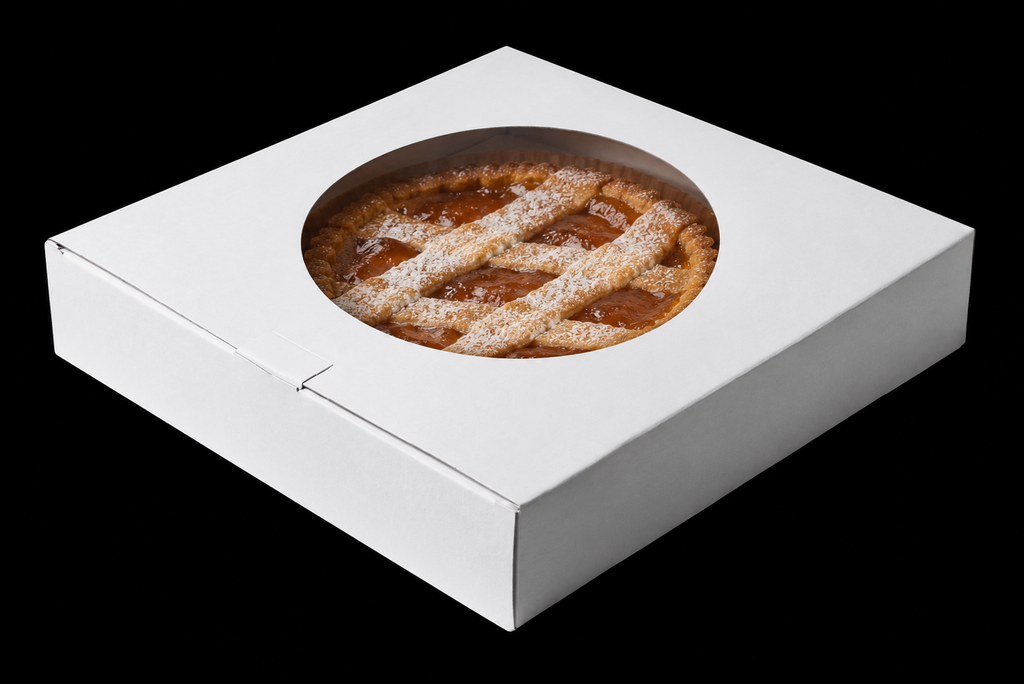 Scatola Porta Crostata Bianca - 5 pezzi