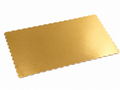 Tronco Sottotorta Rettangolare Oro/Nero - 17x36 cm